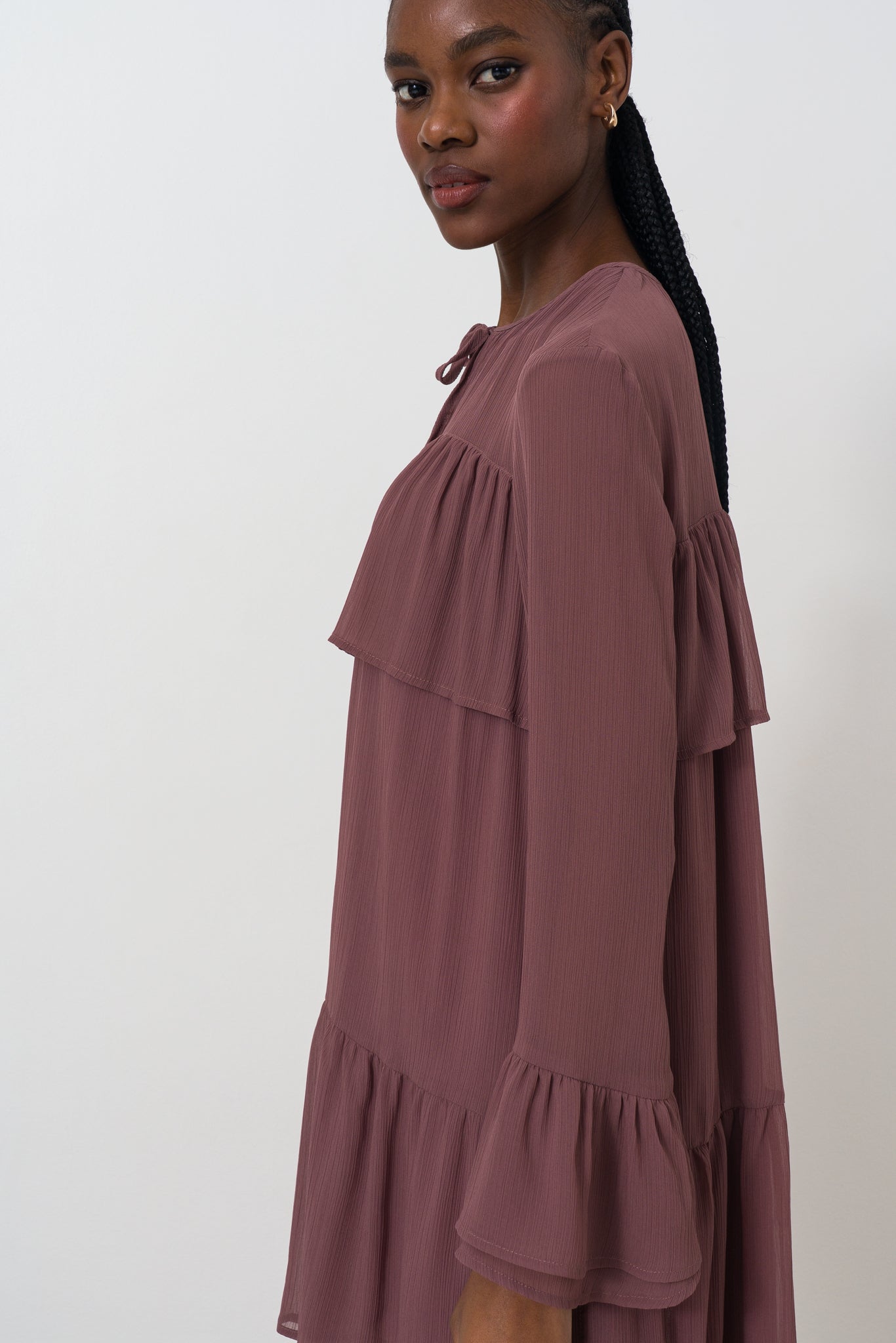 Sheer Frill Dress