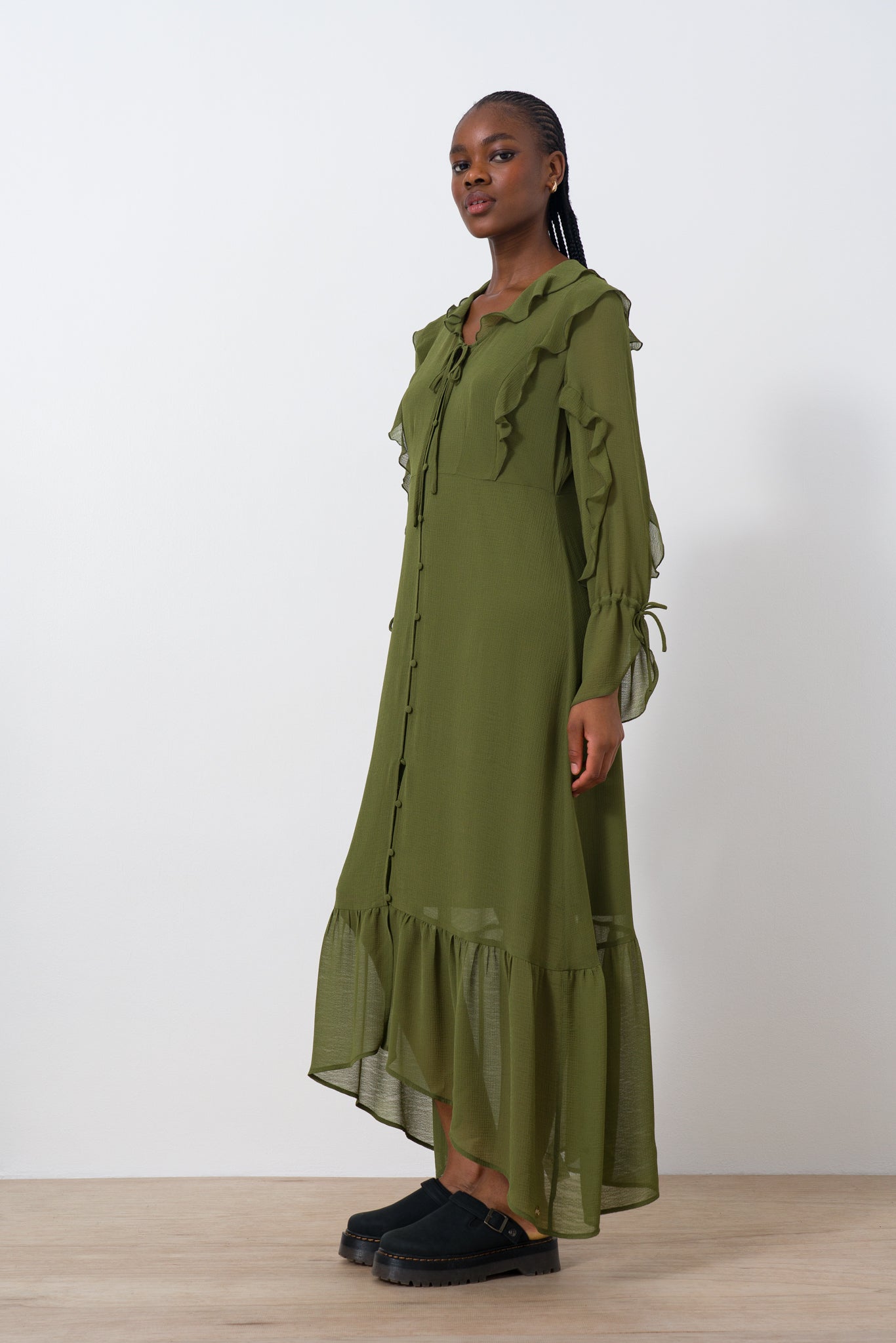Sheer Frill Dress