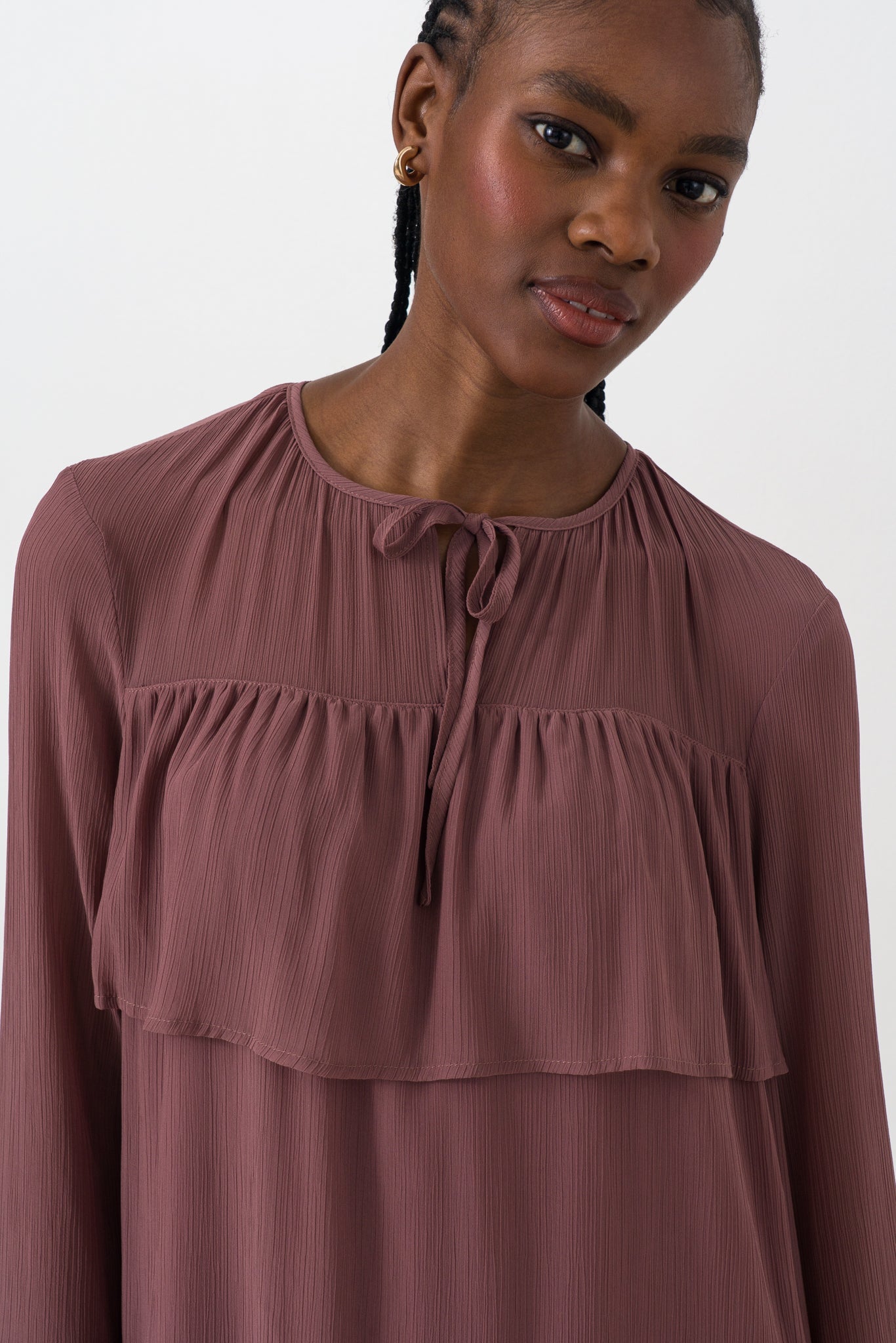 Sheer Frill Dress