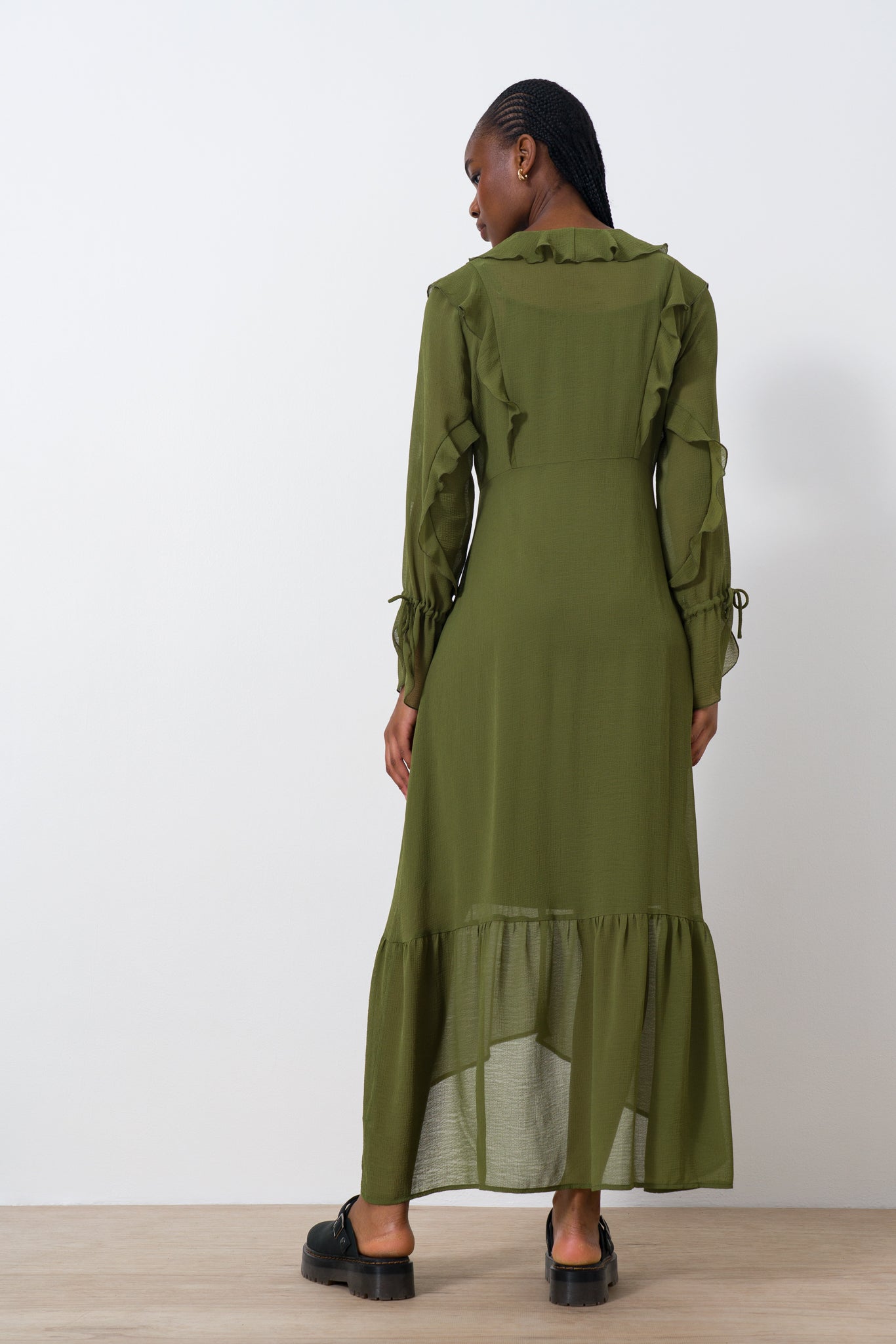Sheer Frill Dress