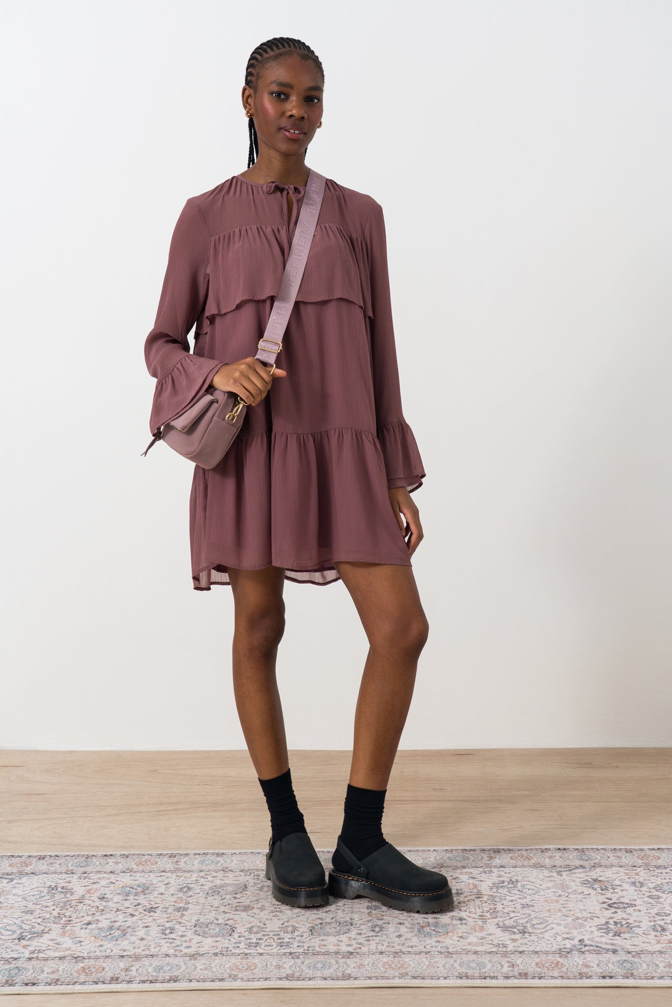 Sheer Frill Dress