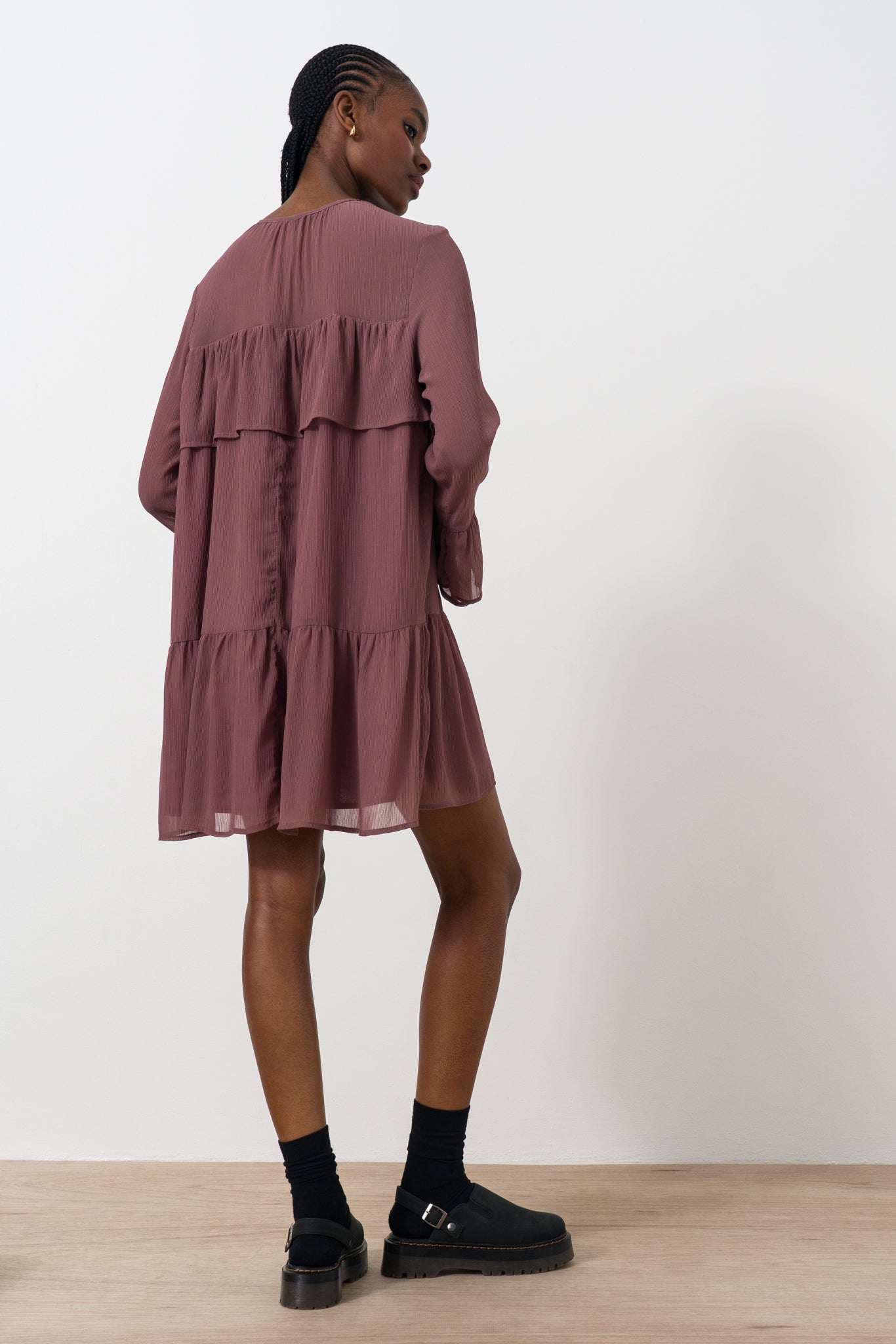 Sheer Frill Dress