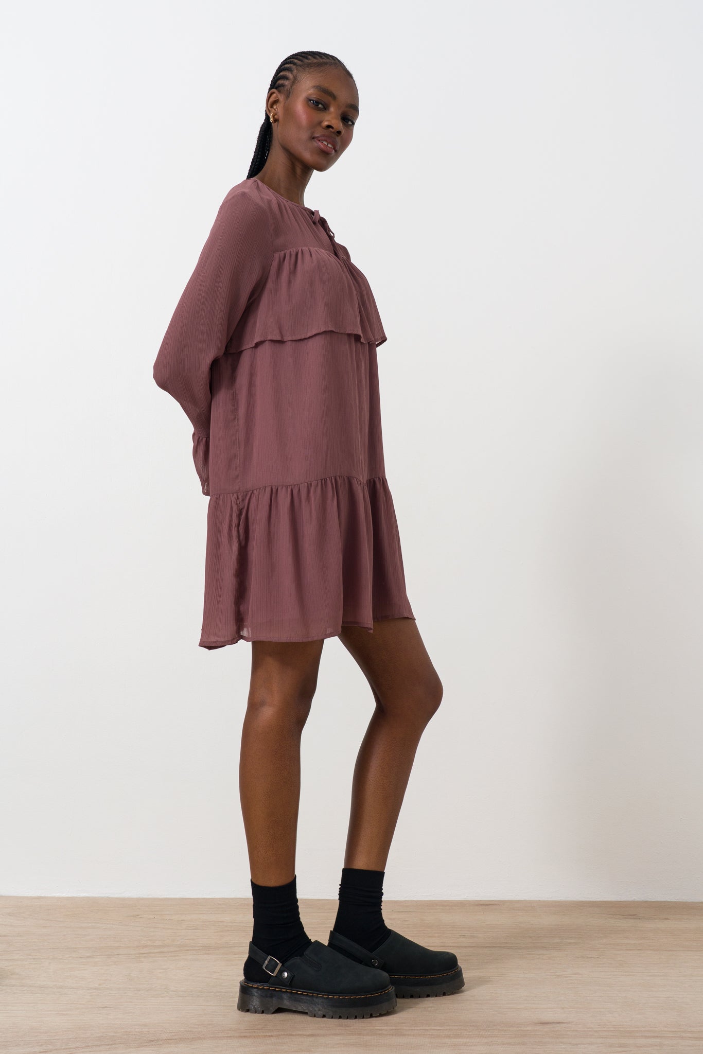 Sheer Frill Dress